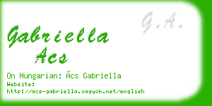 gabriella acs business card