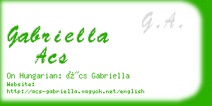 gabriella acs business card